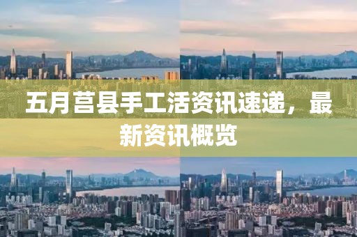 五月莒縣手工活資訊速遞,最新資訊概覽